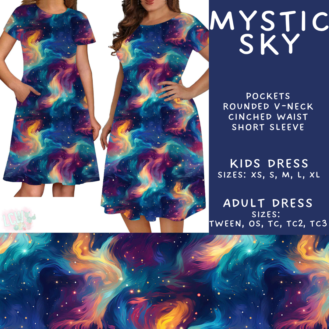 Batch #592 -  Fun Run 27 - Closes 9/30 - ETA late Nov - Mystic Sky Adult & Kids Dresses