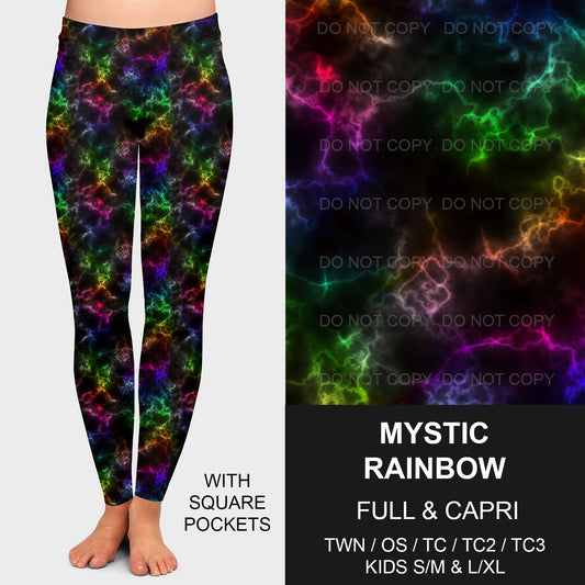 B208 - Preorder Mystic Rainbow Leggings w/ Pockets (Closes 1/26. ETA: early May)