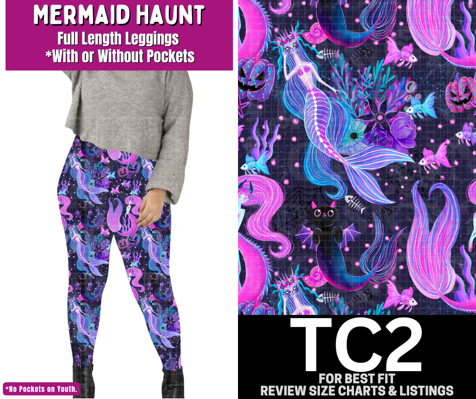 Mermaid Haunt Full Length Leggings w/ Pockets