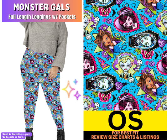 Monster Gals Full Length Leggings w/ Pockets