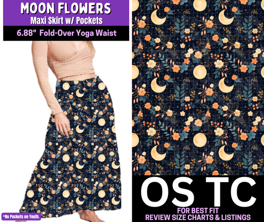 Moon Flowers Maxi Skirt