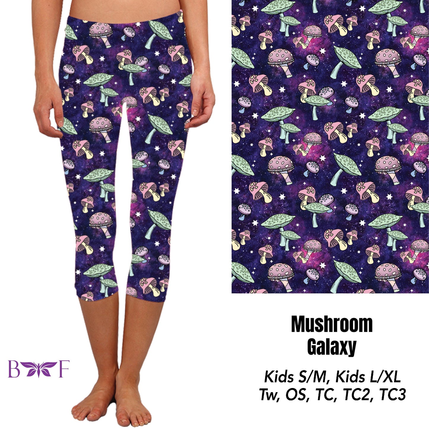 Mushroom galaxy leggings, Capris, and Lounge Pants