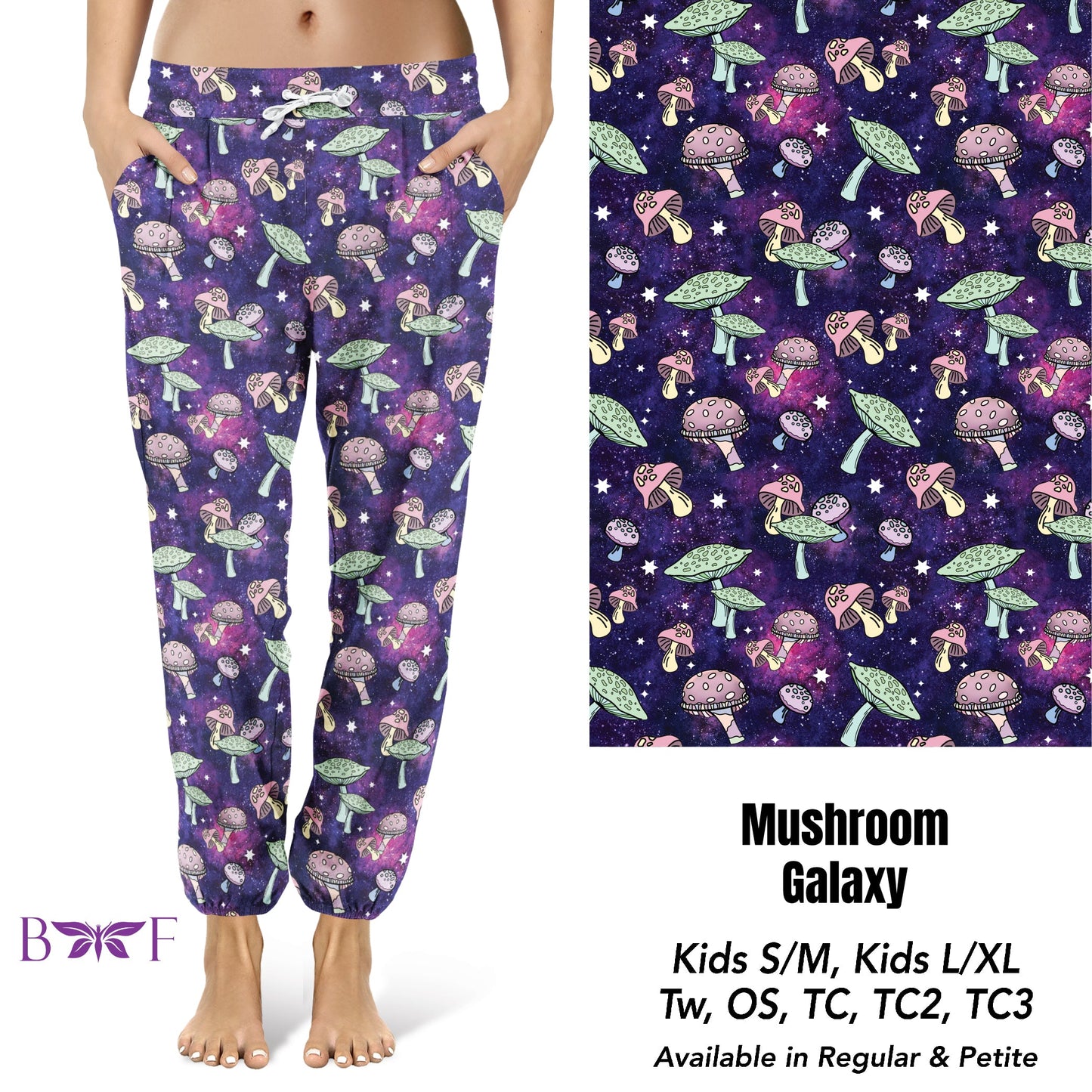 Mushroom galaxy leggings, Capris, and Lounge Pants