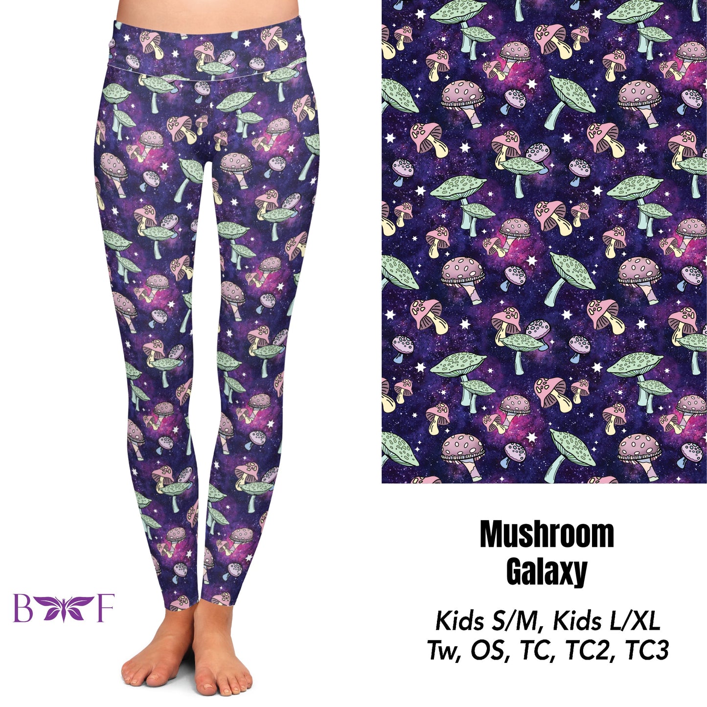 Mushroom galaxy leggings, Capris, and Lounge Pants