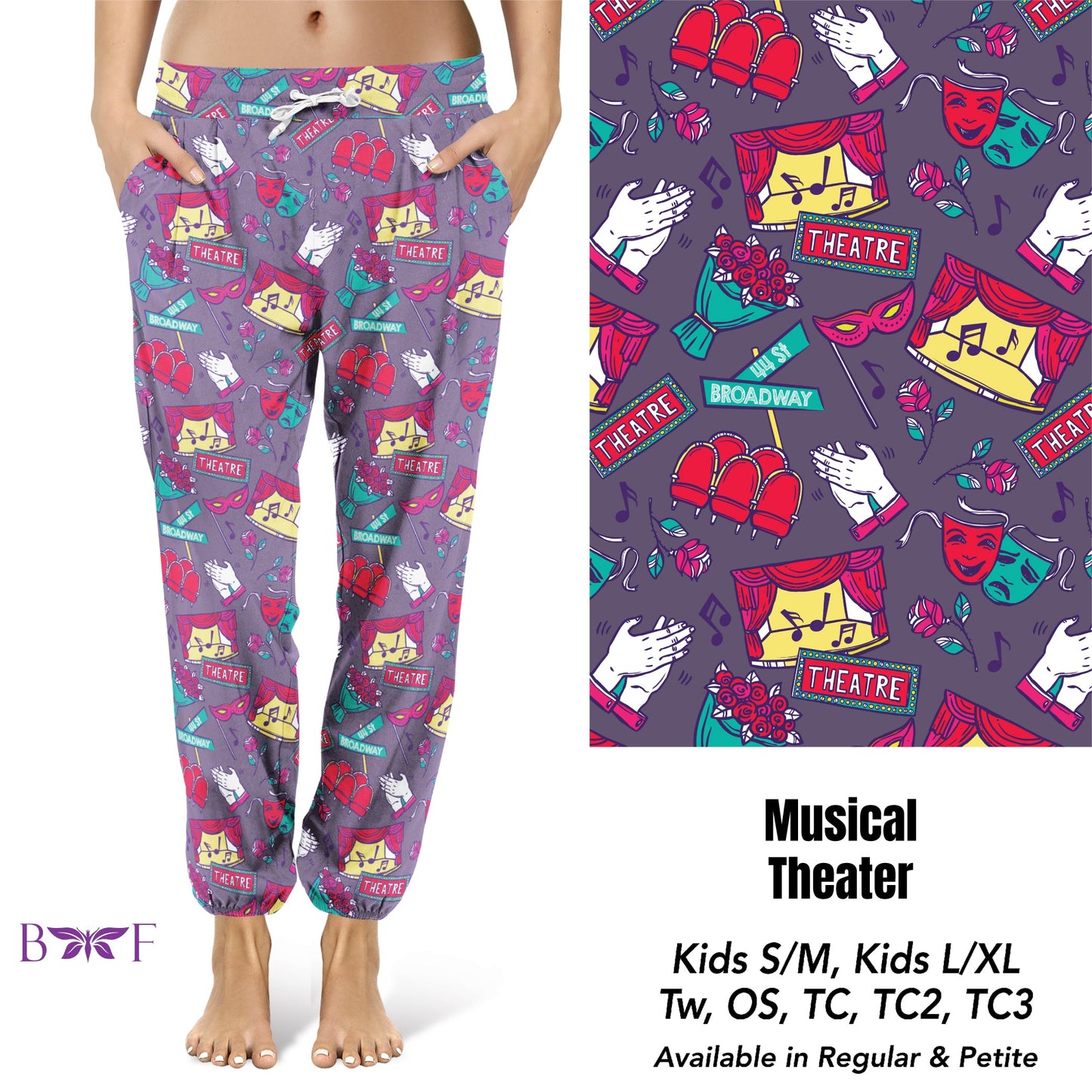 Musical Theater Leggings, Capris, Lounge Pants and Joggers