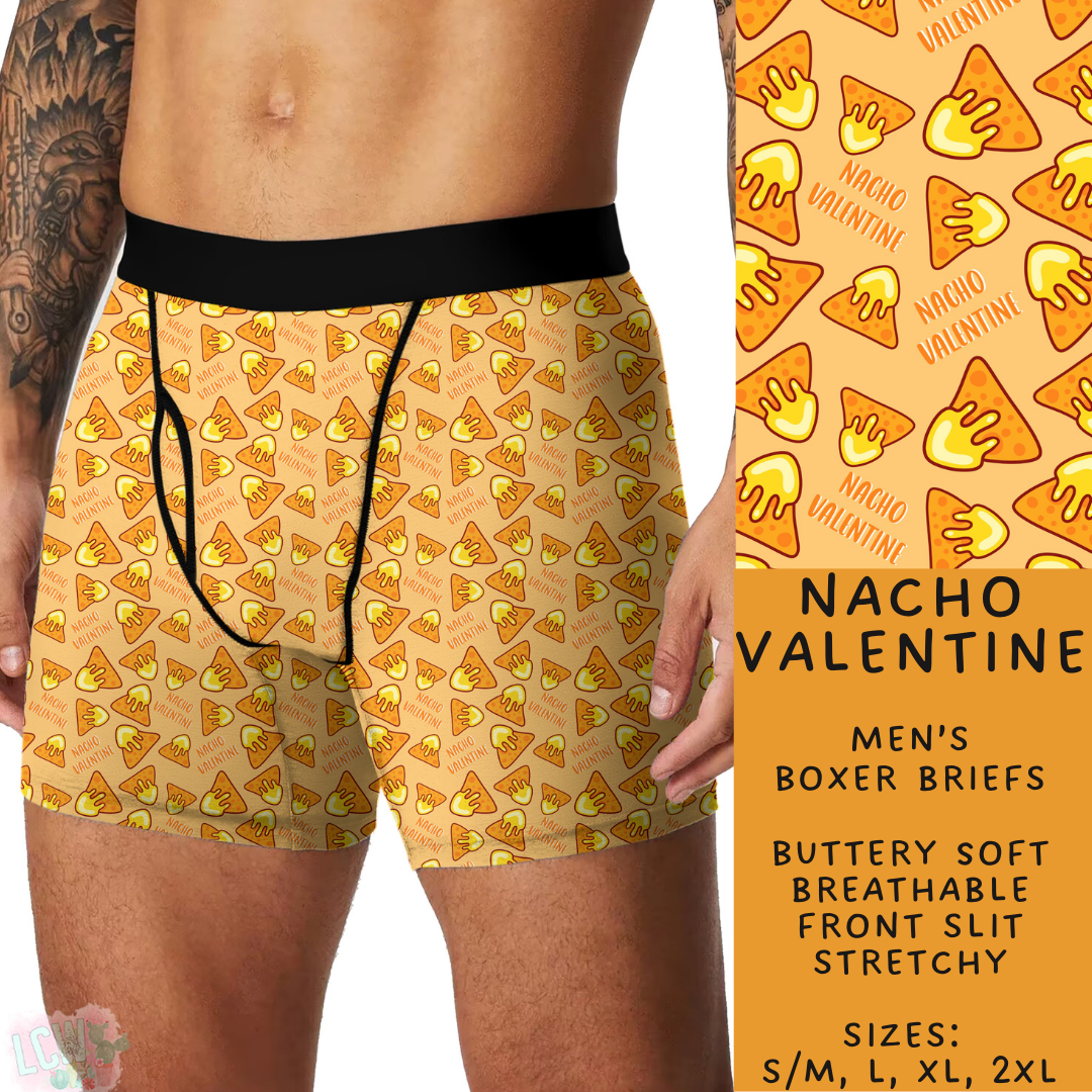 Batch #612 - Valentine's Matching Underwear - Closes 11/11 - ETA mid Jan - Nacho Valentine Men's Boxer Briefs