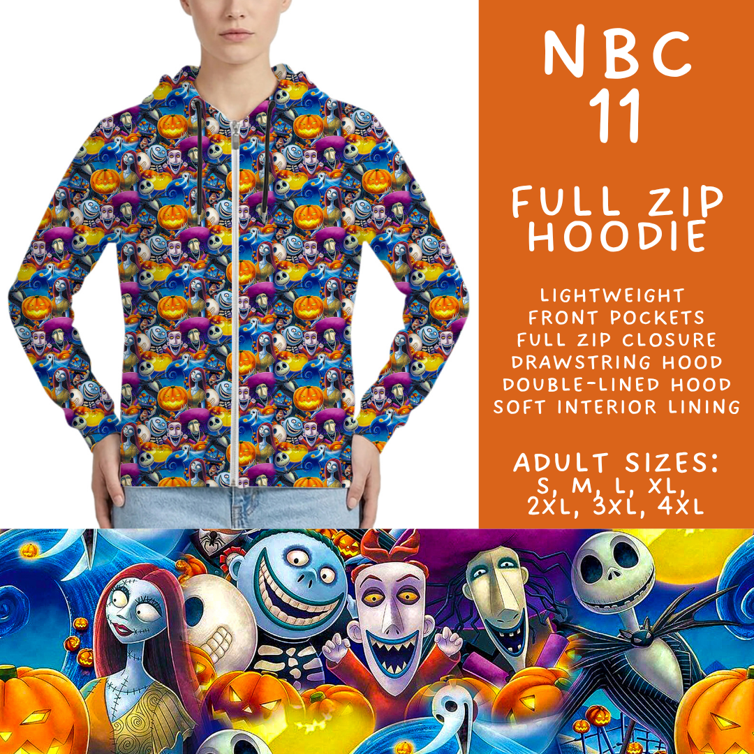 Batch #564 - NBC 4 Collection - Closes 8/3 - ETA early October - NBC 11 Full Zip Hoodie