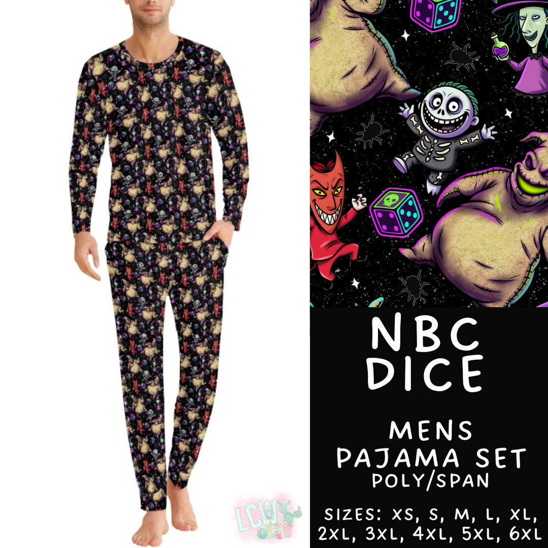 Batch #587 - Family Pajamas 2 - Closes 9/18 - ETA mid Nov - NBC Dice Men's Pajama Set