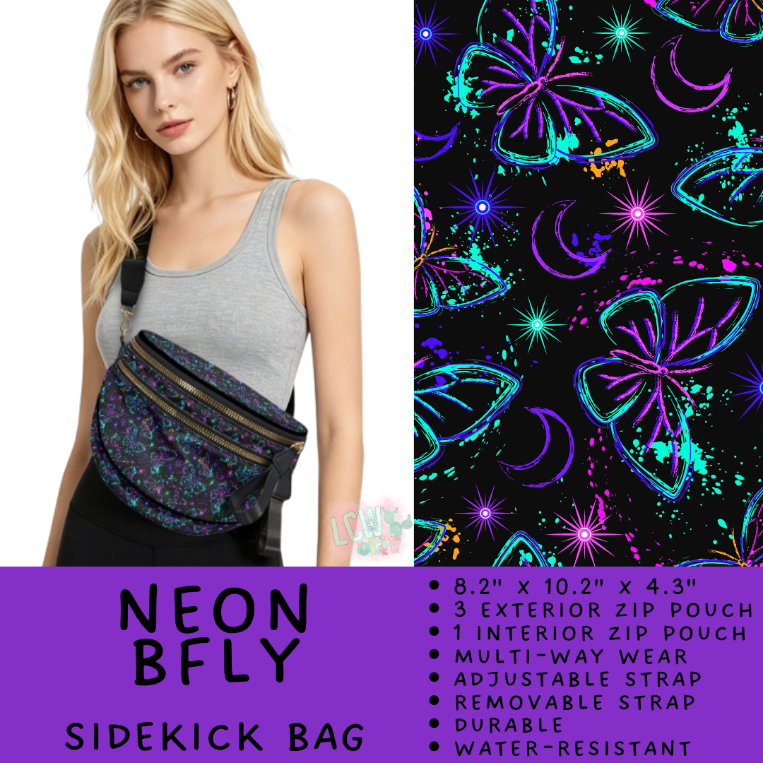 Batch #604 - Sidekick Bag 3 - Closes 10/26 - ETA mid/late Dec - Neon BFly Sidekick Bag