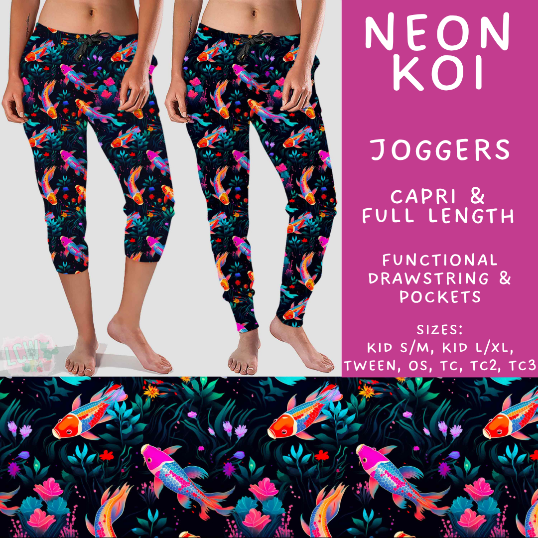 Batch #534 - April Request Run - Closes 5/25 - ETA late July - Neon Koi Full and Capri Length Joggers