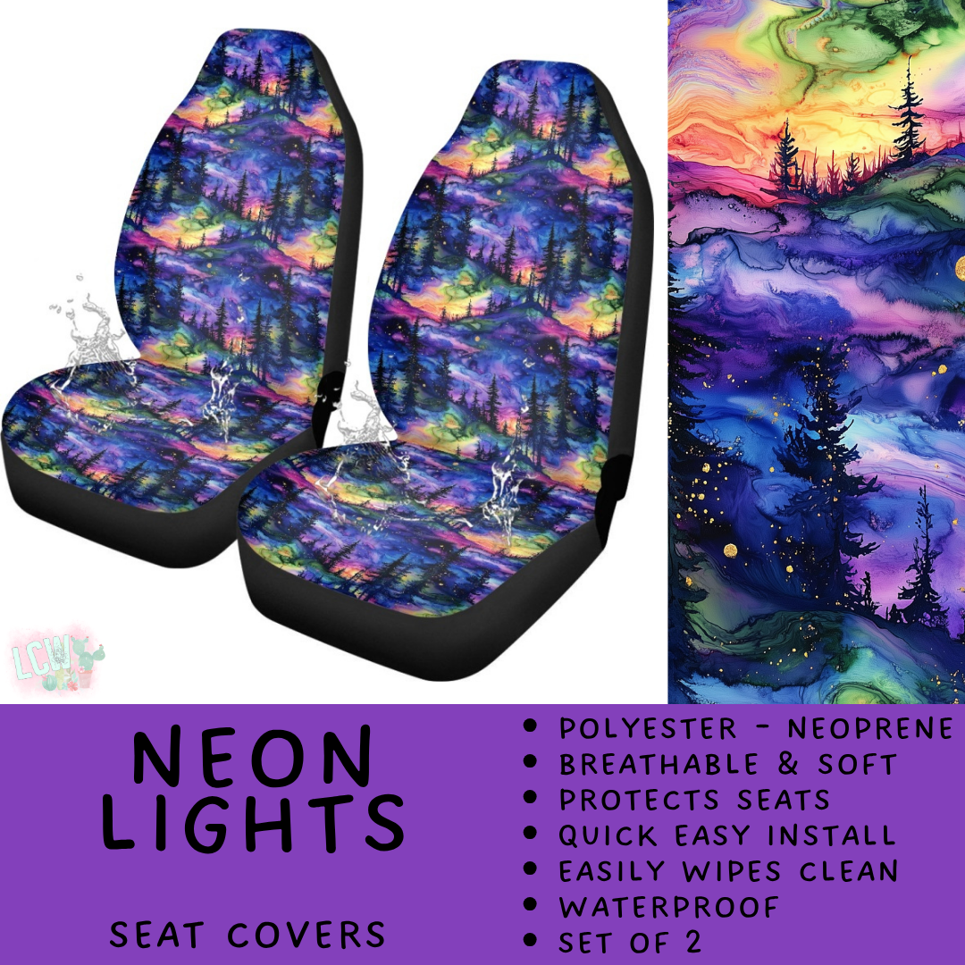 Batch #554 - Car Accessories 3 - Closes 7/10 - ETA early/mid Sept - Neon Lights Vehicle Seat Covers