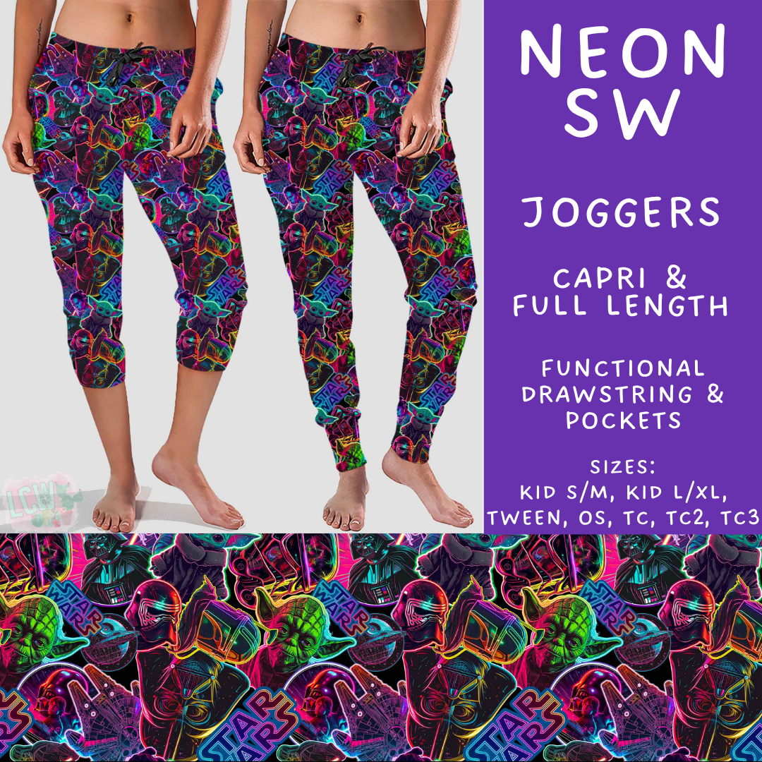 Batch #603 - September Request Run - Closes 10/26 - ETA mid/late Dec - Neon SW Full and Capri Length Joggers
