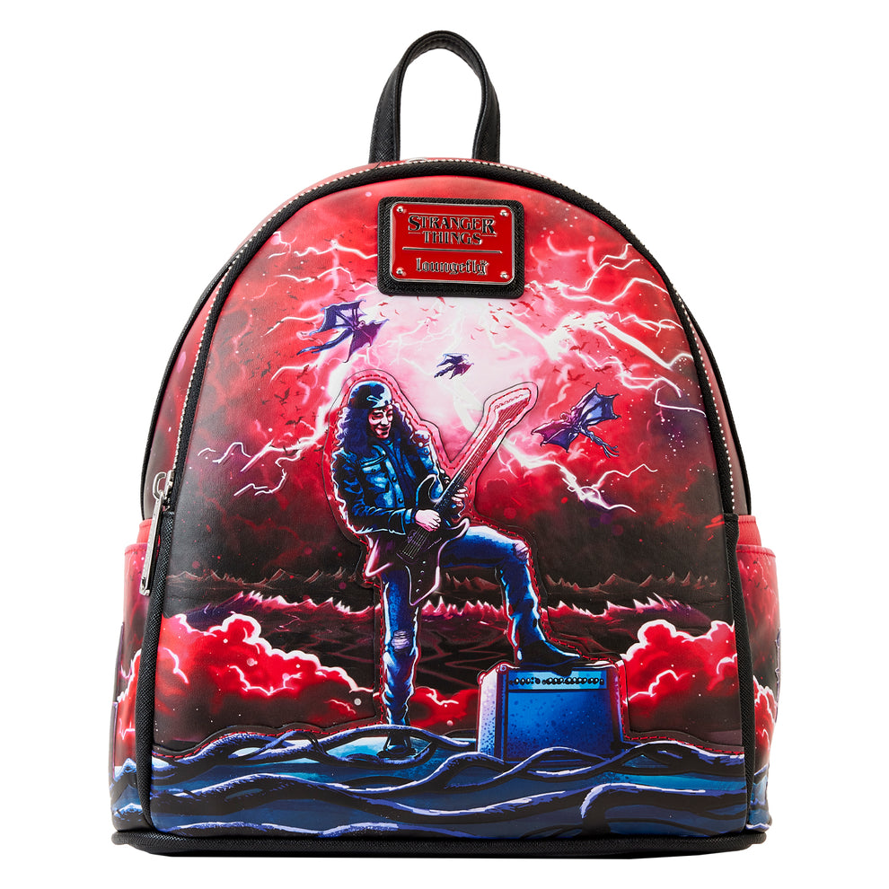 LoungeFly NETFLIX STRANGER THINNGS EDDIE TRIBUTE MINI BACKPACK ETA AUG