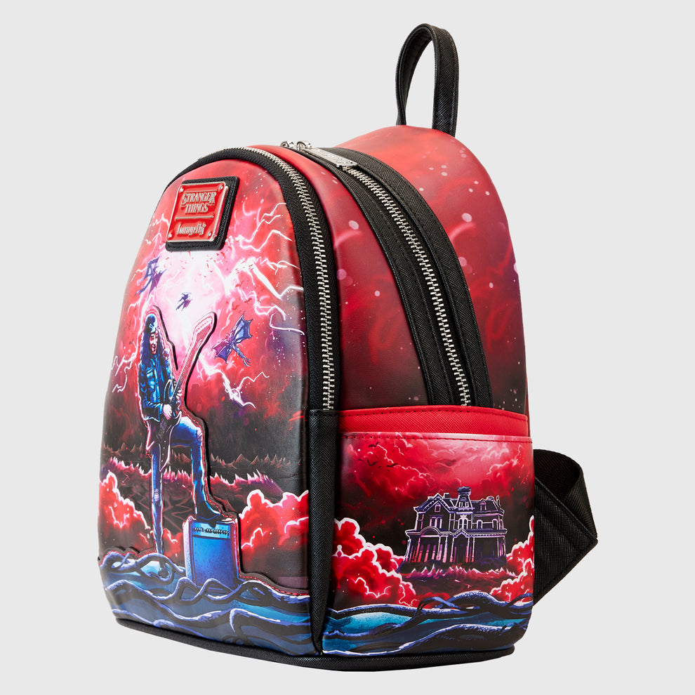 LoungeFly NETFLIX STRANGER THINNGS EDDIE TRIBUTE MINI BACKPACK ETA AUG