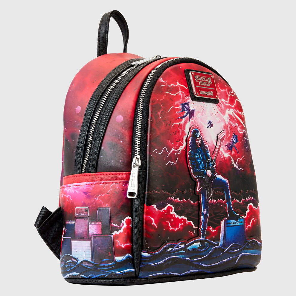 LoungeFly NETFLIX STRANGER THINNGS EDDIE TRIBUTE MINI BACKPACK ETA AUG