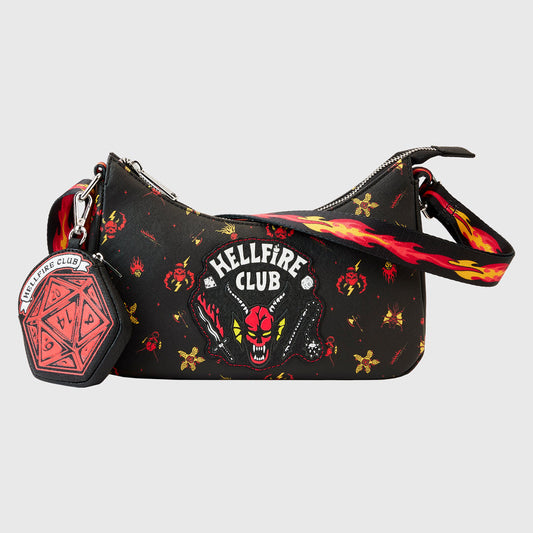 LoungeFly NETFLIX STRANGER THINGS HELLFIRE CLUB CROSSBODY ETA AUG