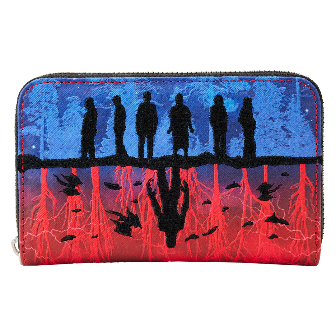 LoungeFly NETFLIX STRANGER THINGS UPSIDE DOWN SHADOWS ZIP AROUND WALLET