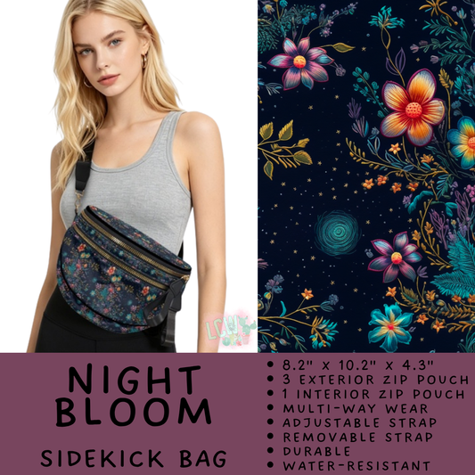 Batch #604 - Sidekick Bag 3 - Closes 10/26 - ETA mid/late Dec - Night Bloom Sidekick Bag