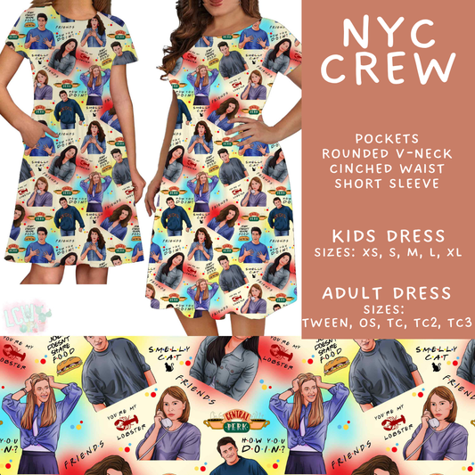 Batch #592 - Fun Run 27 - Closes 9/30 - ETA late Nov - NYC Crew Adult & Kids Dresses