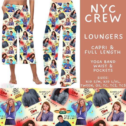 Batch #592 - Fun Run 27 - Closes 9/30 - ETA late Nov - NYC Crew Capri and Full Length Loungers