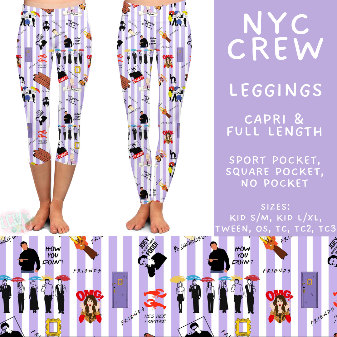 Batch #589 - August Request Run - Closes 9/23 - ETA mid/late Nov - NYC Crew Full and Capri Length Leggings
