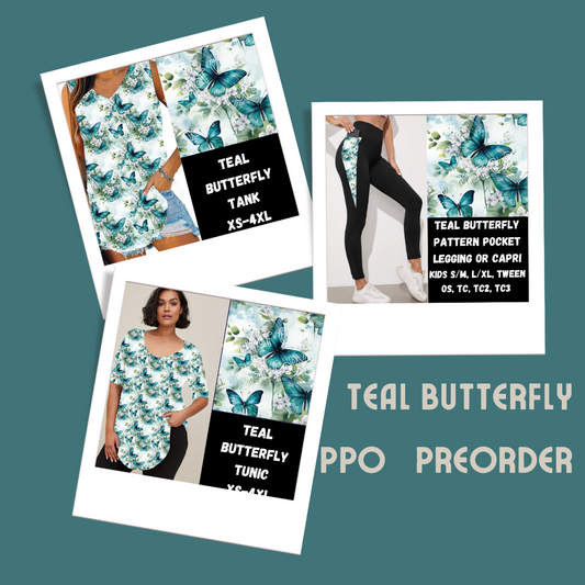 TEAL BUTTERFLY-SPRING PPO PREORDER CLOSING 1/23
