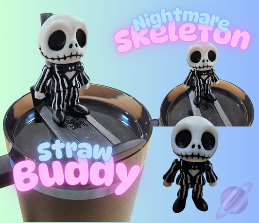 NIGHTMARE SKELETON STRAW BUDDY