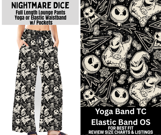 Nightmare Dice Full Length Lounge Pants