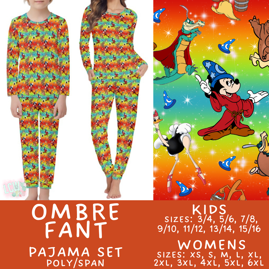 Batch #587 - Family Pajamas 2 - Closes 9/18 - ETA mid Nov - Ombre Fant Women's & Kid's Pajama Sets
