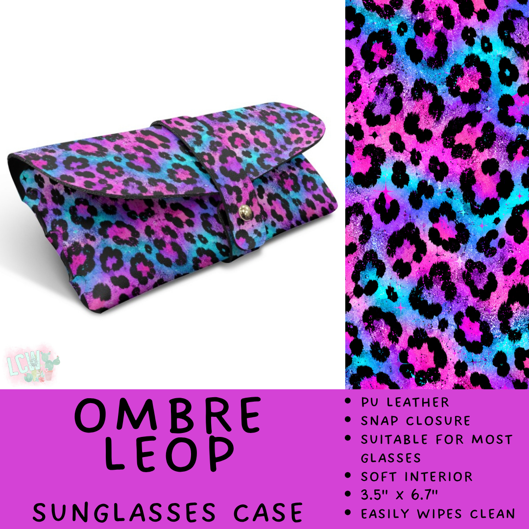 Batch #609 - Travel Collection 2 - Closes 11/6 - ETA early Jan - Ombre Leop Sunglasses Case