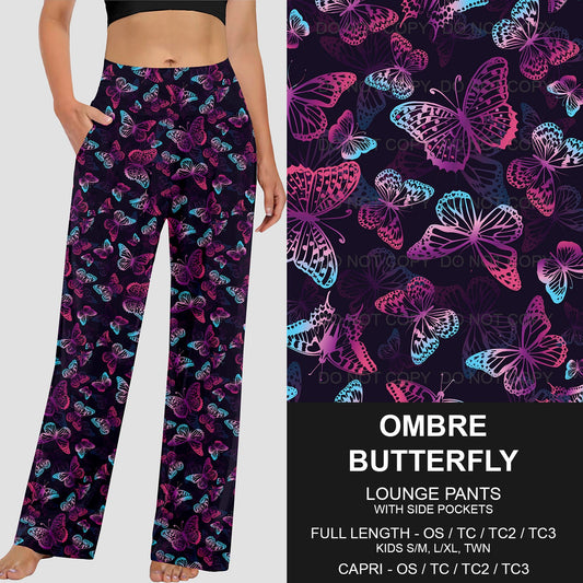 B206 - Preorder Ombre Butterfly Lounge Pants (Closes 1/19. ETA: mid April)