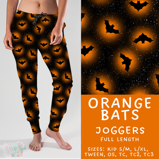Ready To Ship - Orange Bats Joggers - OS