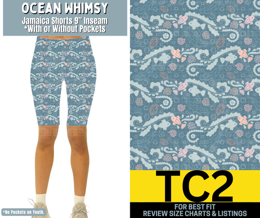 Ocean Whimsy Jamaica Shorts w/ Pockets