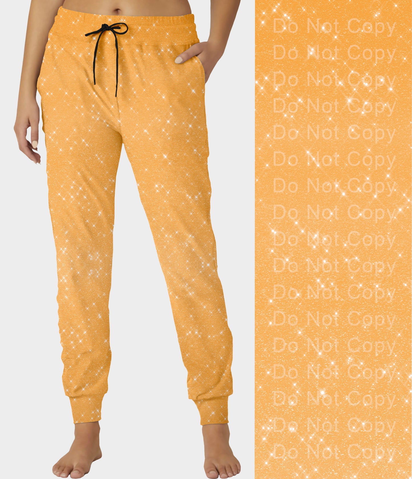 RTS - Orange Sparkle Joggers