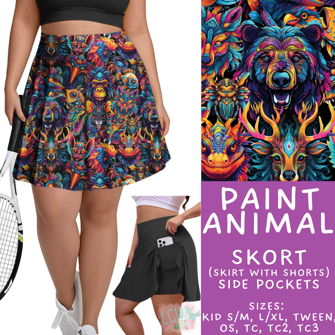 Batch #534 - April Request Run - Closes 5/25 - ETA late July - Paint Animal Skort