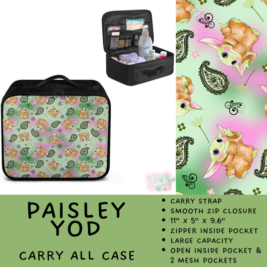 Batch #573 - Carry All Case - Closes 8/21 - ETA late October - Paisley Yod Carry All Case