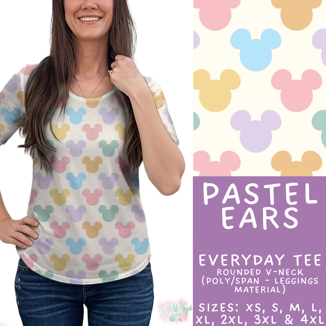 Batch #552 - Magical Faves 22 - Closes 7/6 - ETA early Sept - Pastel Ears Everyday Tank & Tee