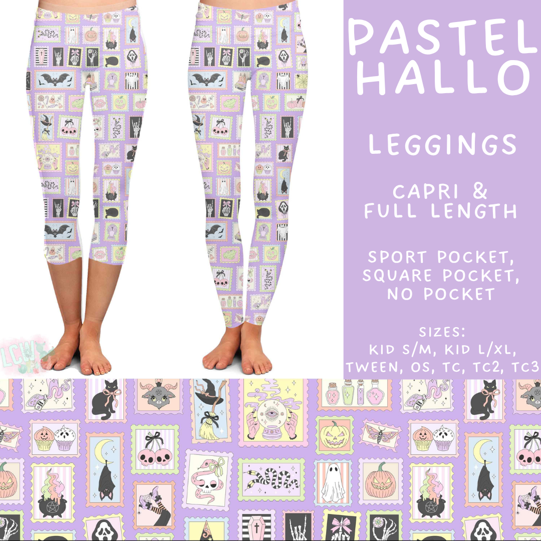 Batch #561 - June Request Run - Closes 7/27 - ETA late Sept - Pastel Hallo Full and Capri Length Leggings
