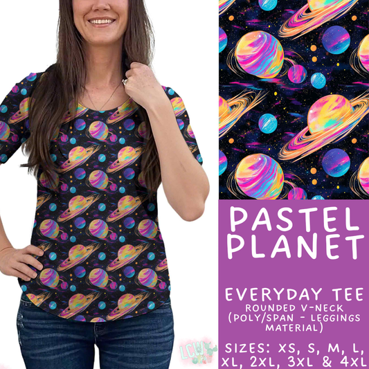 Batch #534 - April Request Run - Closes 5/25 - ETA late July - Pastel Planet Everyday Tee