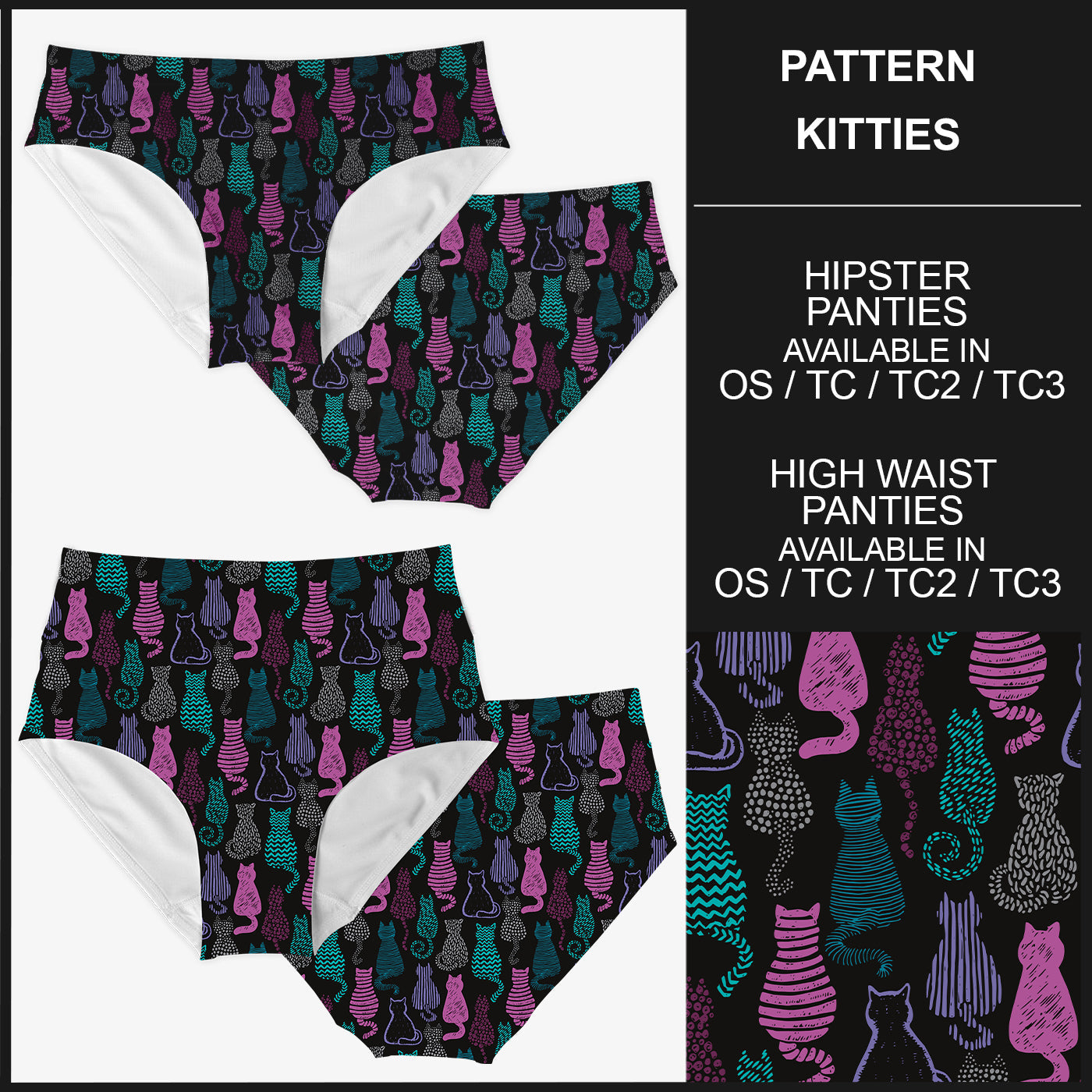 RTS - Pattern Kitties Panties