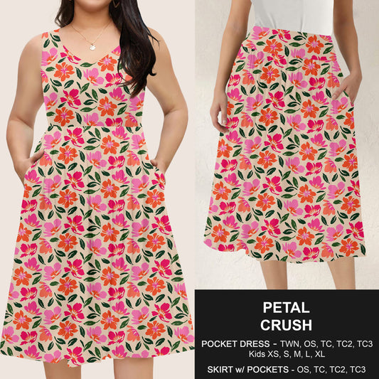 B285 - Preorder Petal Crush Dress/Skirt with Pockets (Closes 4/15. ETA: mid June)