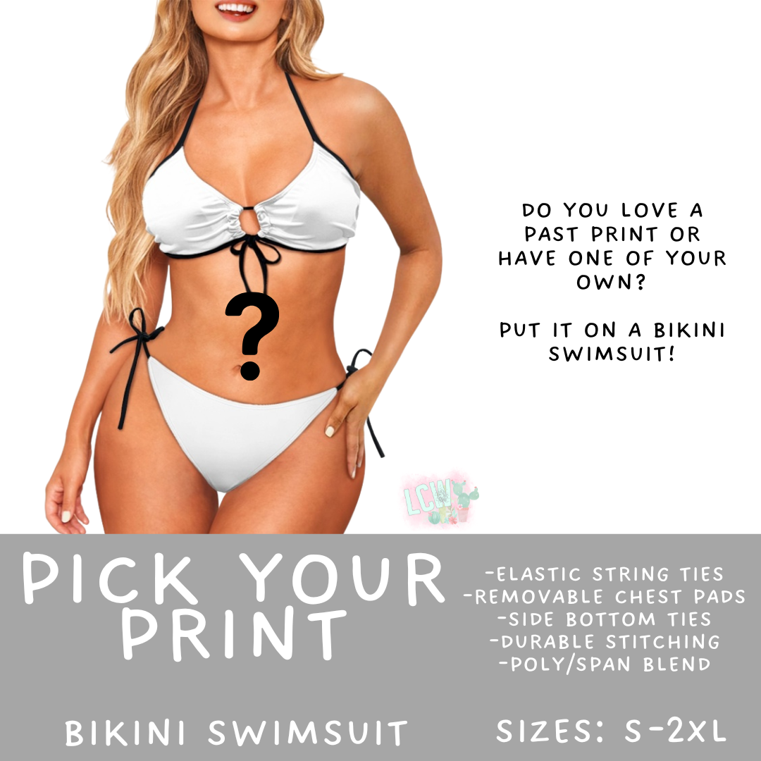 Batch #543 - Pool Party 2 - Closes 6/15 - ETA early/mid August - Pick Your Print Women's 2 Piece Bikini