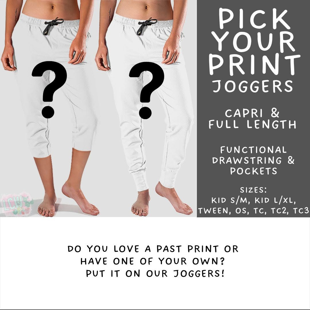 Batch #568 - Halloween Spooky Sets 3 - Closes 8/12 - ETA early October - Pick Your Print Full and Capri Length Joggers
