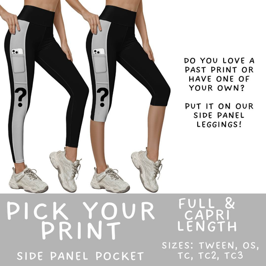 Batch #578 - July Request Run - Closes 8/31 - ETA late October - Pick Your Print Pattern Side Pocket Capris & Leggings