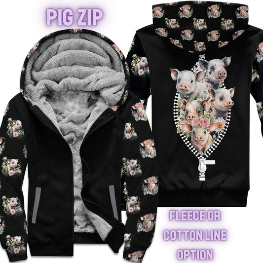 JACKET RUN 14-PIG ZIP-FLEECE OR COTTON LINER-PREORDER CLOSING 12/16