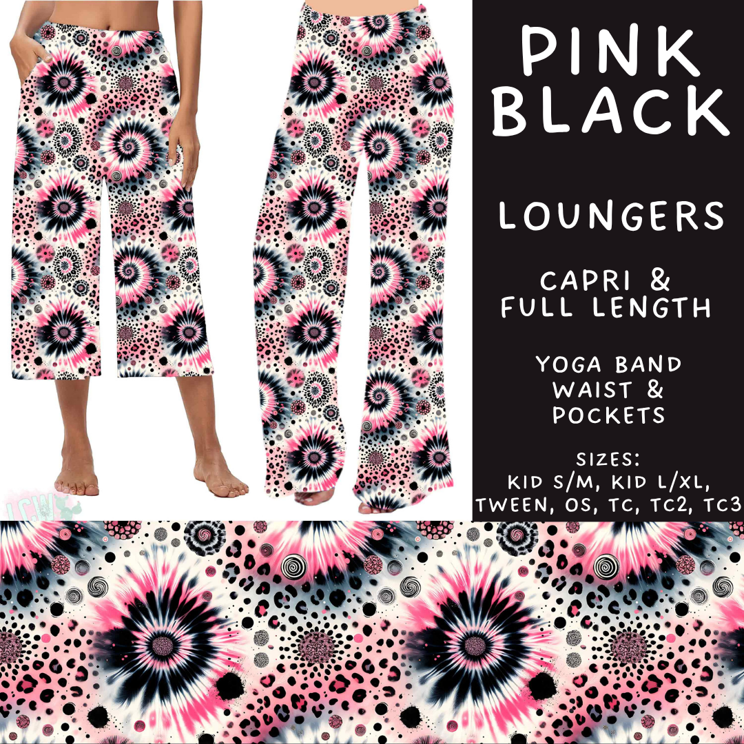 Batch #603 - September Request Run - Closes 10/26 - ETA mid/late Dec - Pink Black Capri and Full Length Loungers