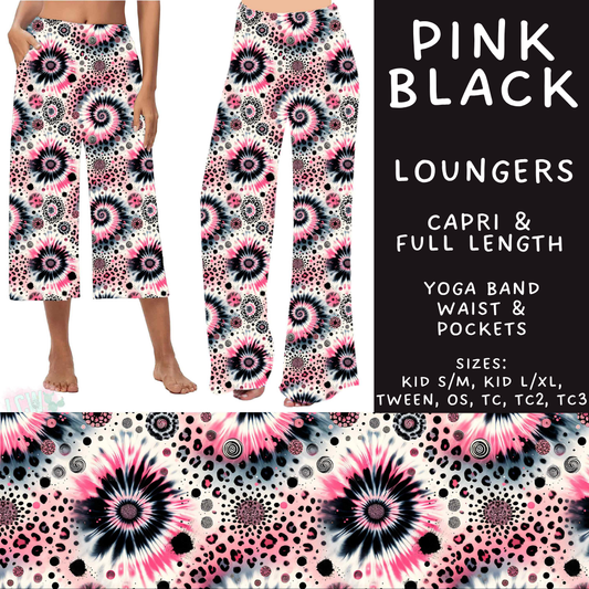 Batch #603 - September Request Run - Closes 10/26 - ETA mid/late Dec - Pink Black Capri and Full Length Loungers