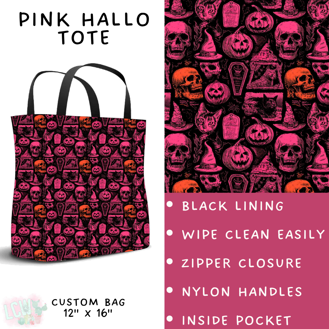 Batch #560 - Halloween 4 - Closes 7/26 - ETA late Sept - Pink Hallo Tote