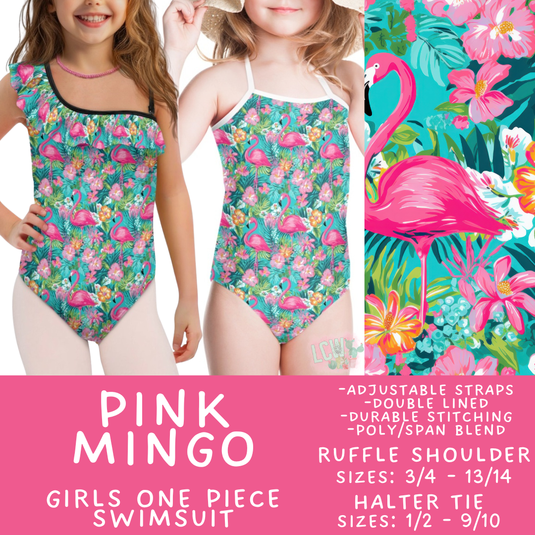 Batch #543 - Pool Party 2 - Closes 6/15 - ETA early/mid August - Pink Mingo Girl's Swimsuit