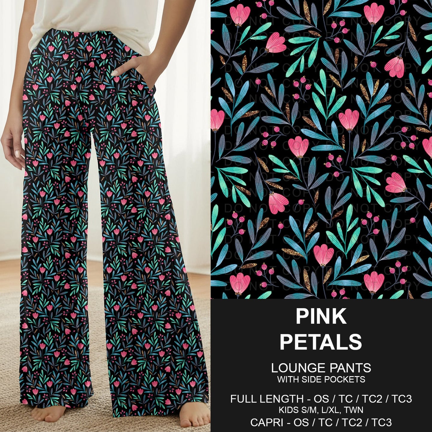 B317 - Preorder Pink Petals Lounge Pants (Closes 10/18. ETA: late Dec.)